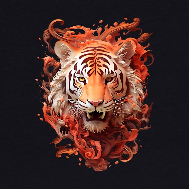 Tiger Splash by DavidLoblaw